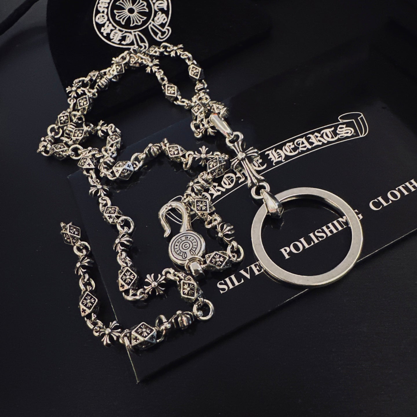 CHROME HEARTS 十字架戒指環項鍊