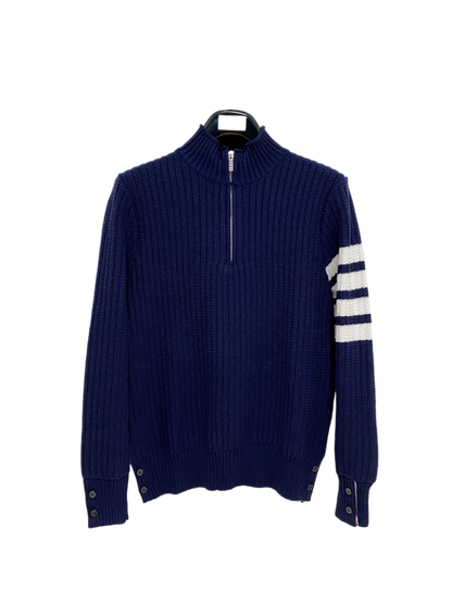 TB 經典款四槓毛衣 (藍)