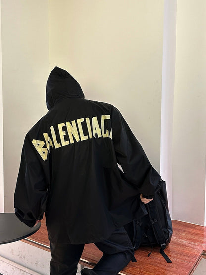 BALENCIAGA 美紋膠帶衝鋒衣