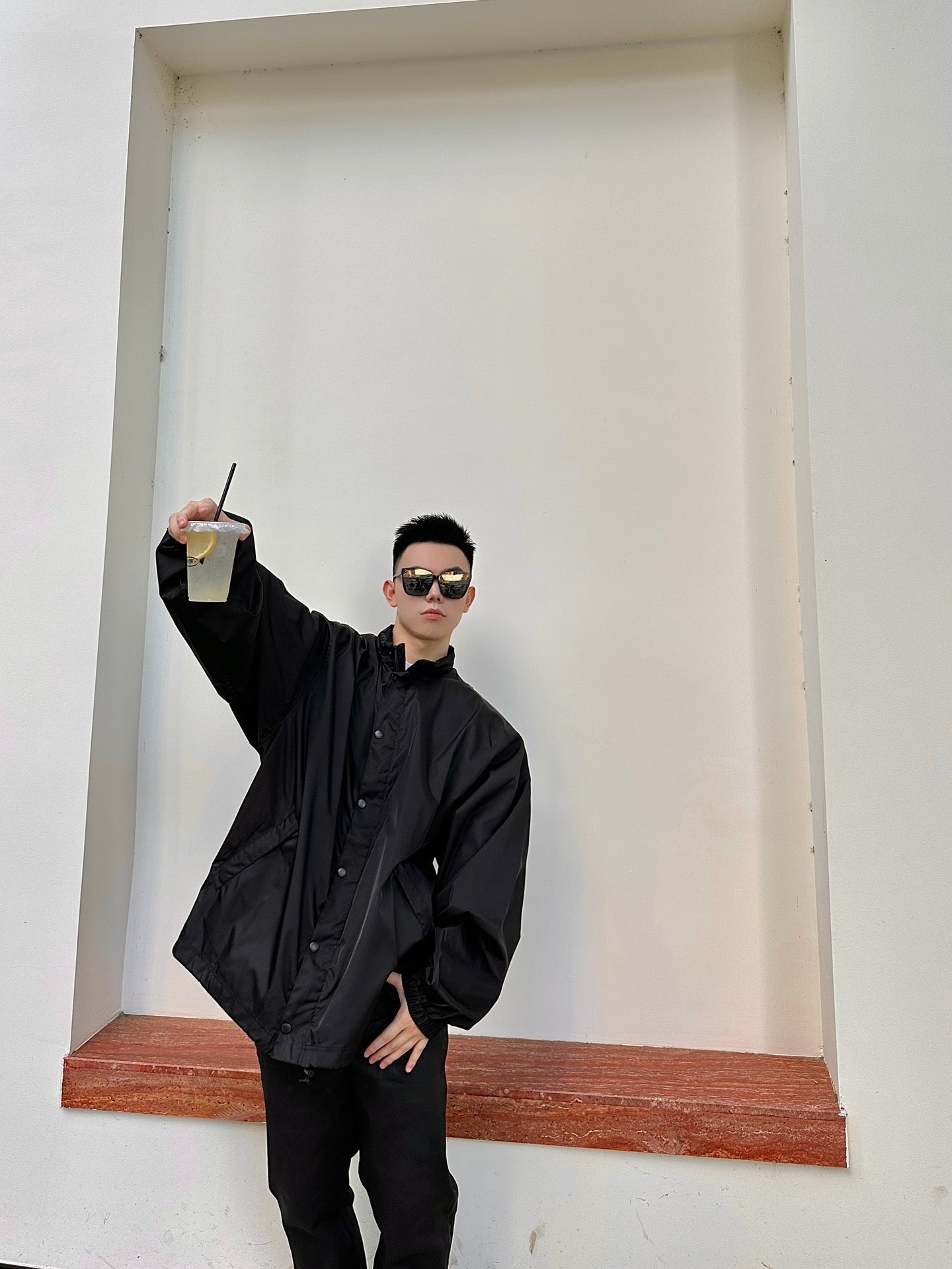 BALENCIAGA 美紋膠帶衝鋒衣