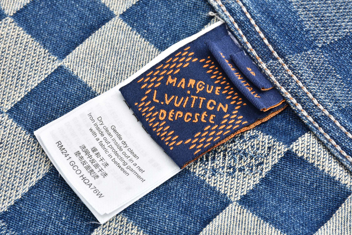 LV 馬賽克牛仔外套