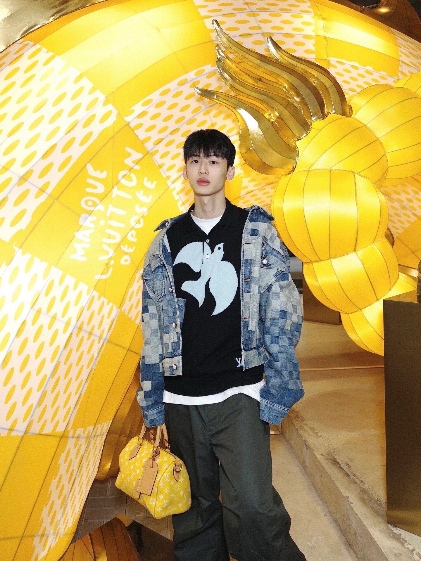 LV 馬賽克牛仔外套