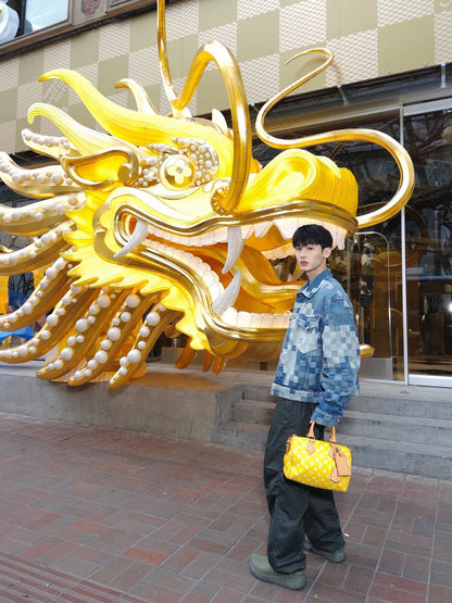 LV 馬賽克牛仔外套