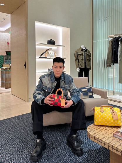 LV 馬賽克牛仔外套