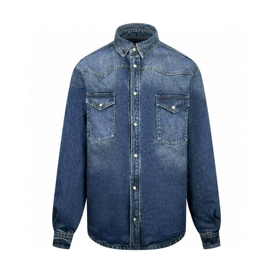 PRADA 三角標單寧牛仔棉服外套