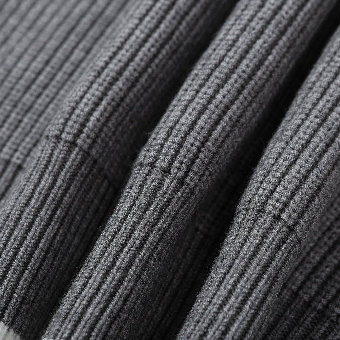 ThomBrowne 四條紋套頭長袖圓領毛衣