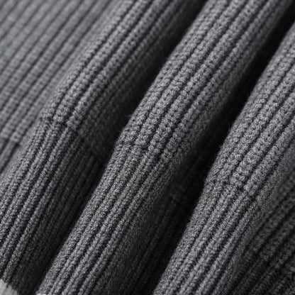 ThomBrowne 四條紋套頭長袖圓領毛衣