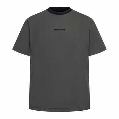 BALENCIAGA 正反雙層刺繡短袖