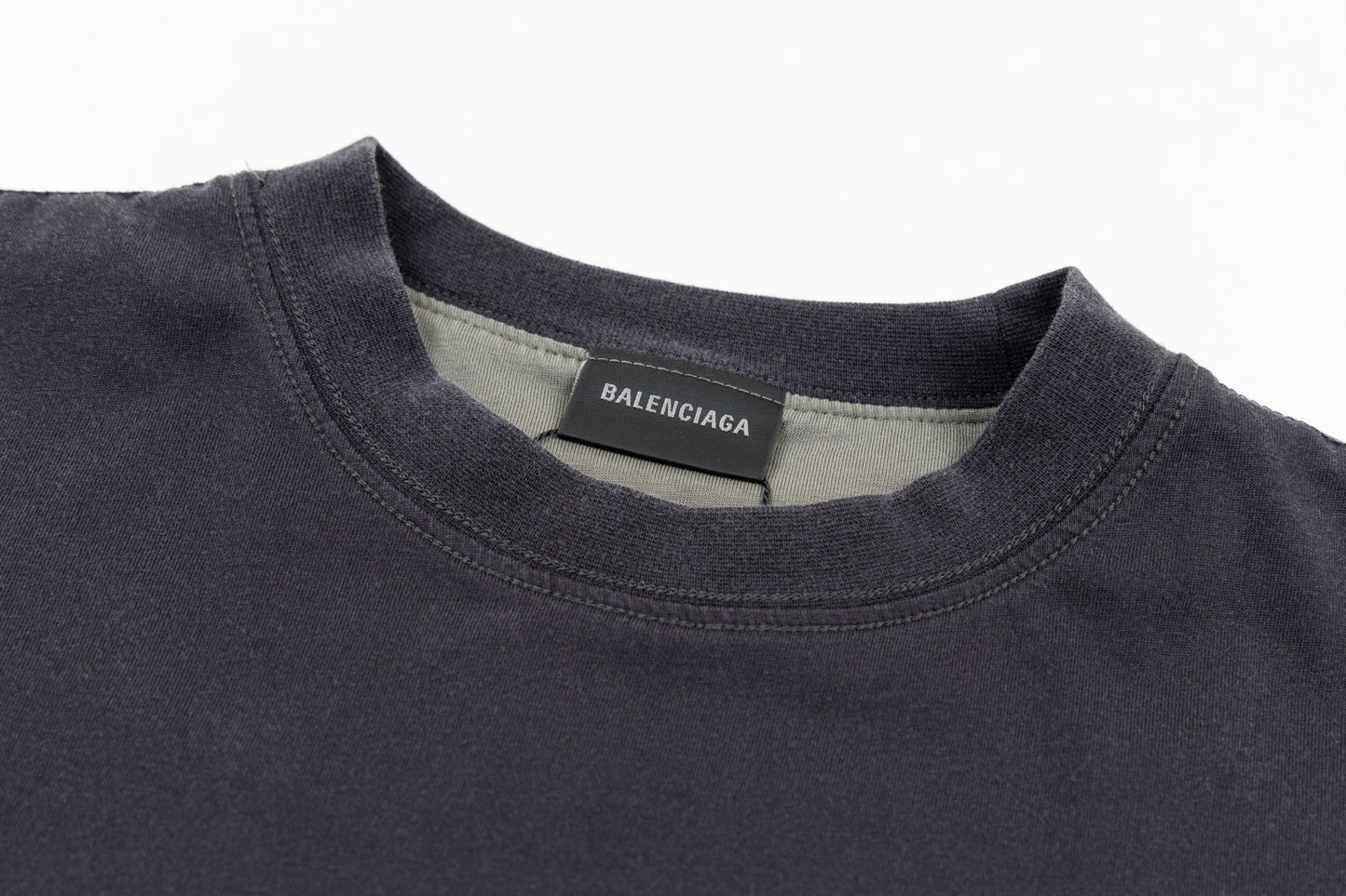 BALENCIAGA 正反雙層刺繡短袖