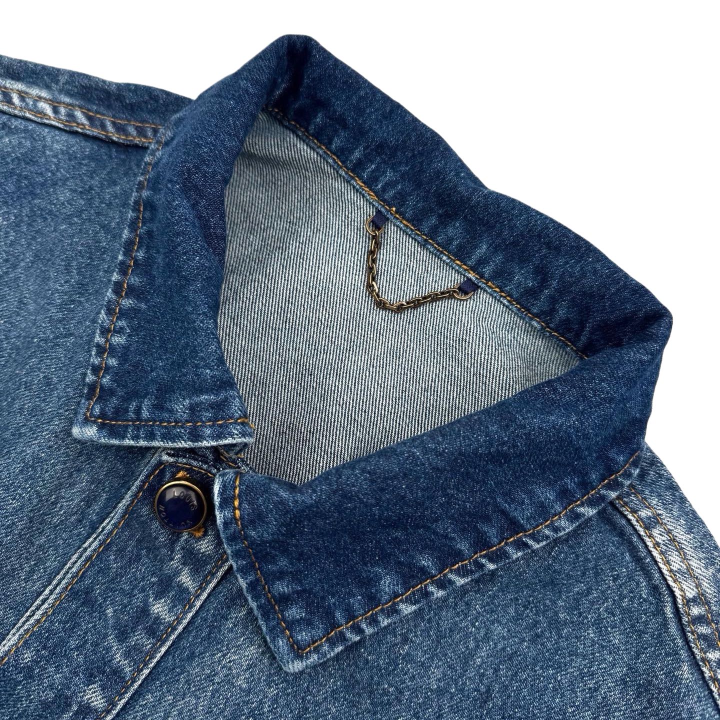 LV 哈比漸層老花牛仔外套