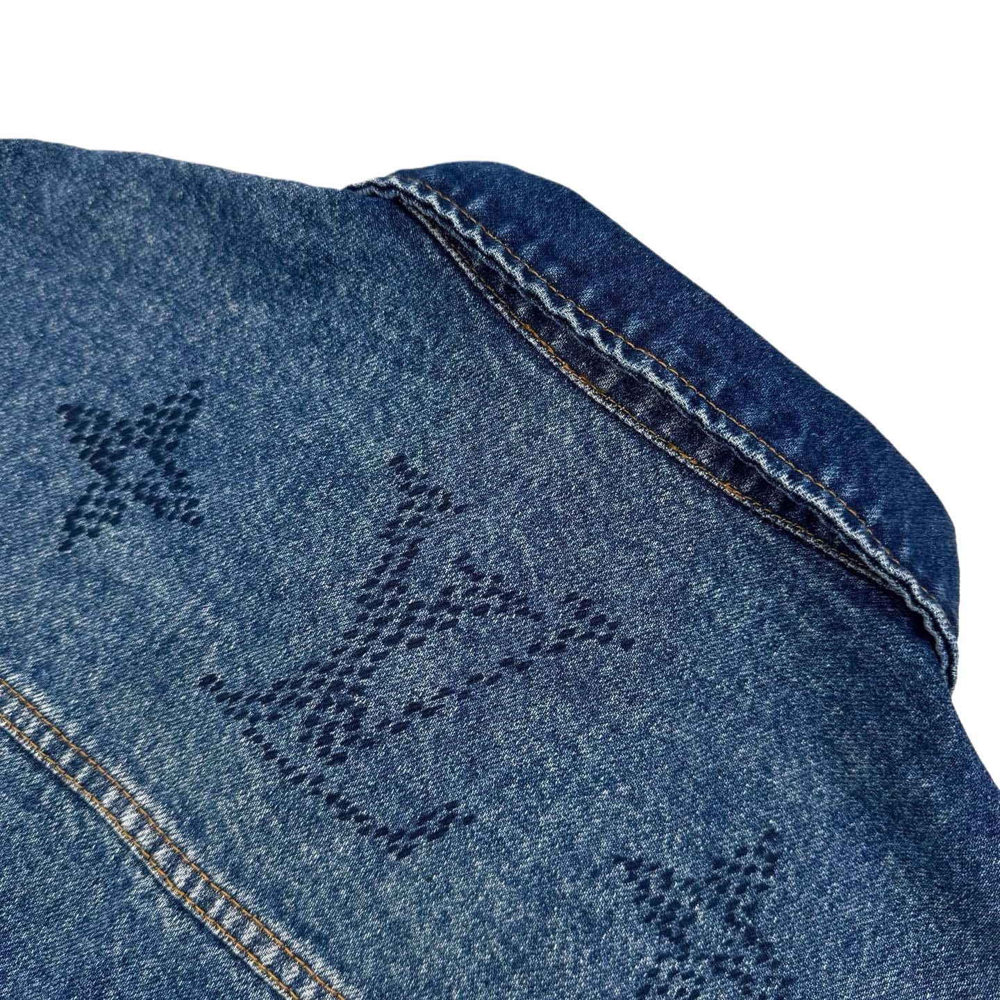 LV 哈比漸層老花牛仔外套