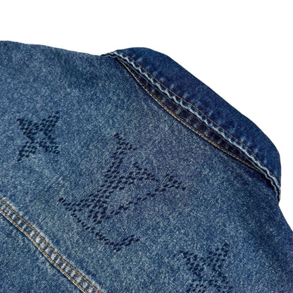 LV 哈比漸層老花牛仔外套