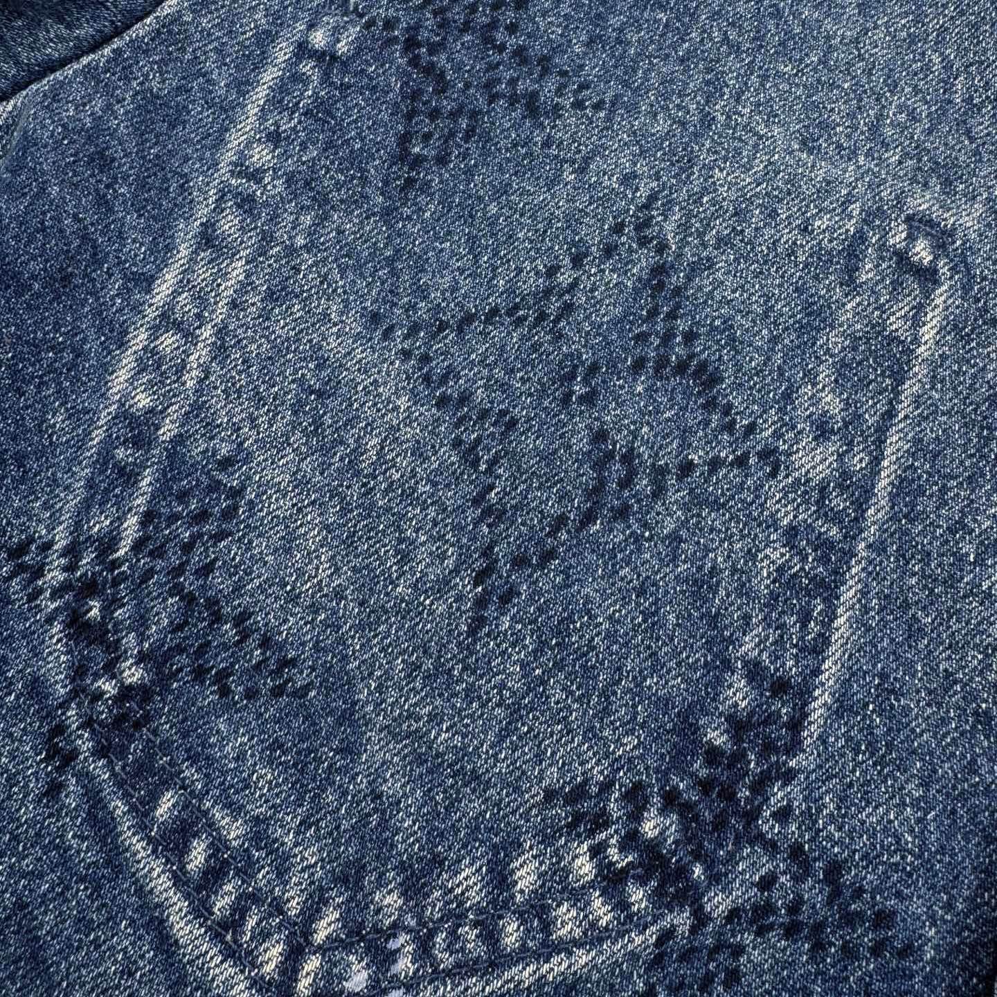 LV 哈比漸層老花牛仔外套