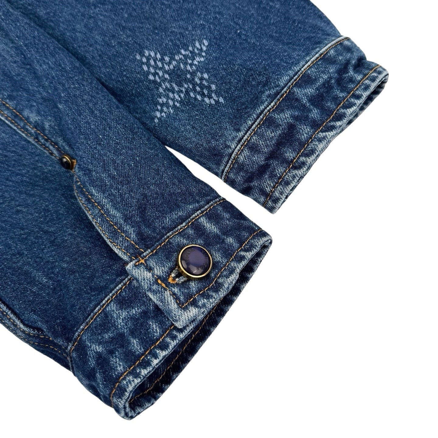 LV 哈比漸層老花牛仔外套