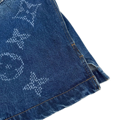 LV 哈比漸層老花牛仔外套