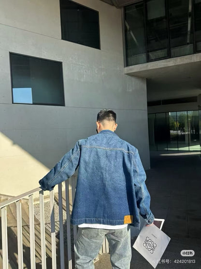 LV 哈比漸層老花牛仔外套