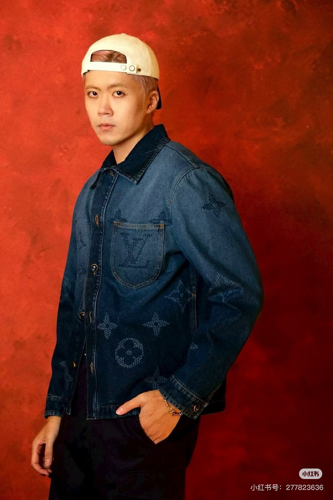 LV 哈比漸層老花牛仔外套