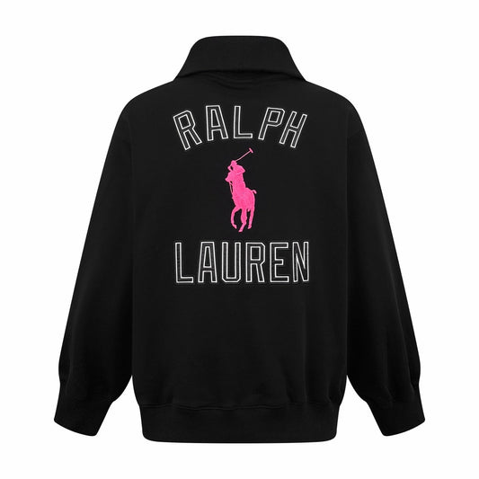 Ralph Lauren 粉標小馬刺繡半高領衛衣