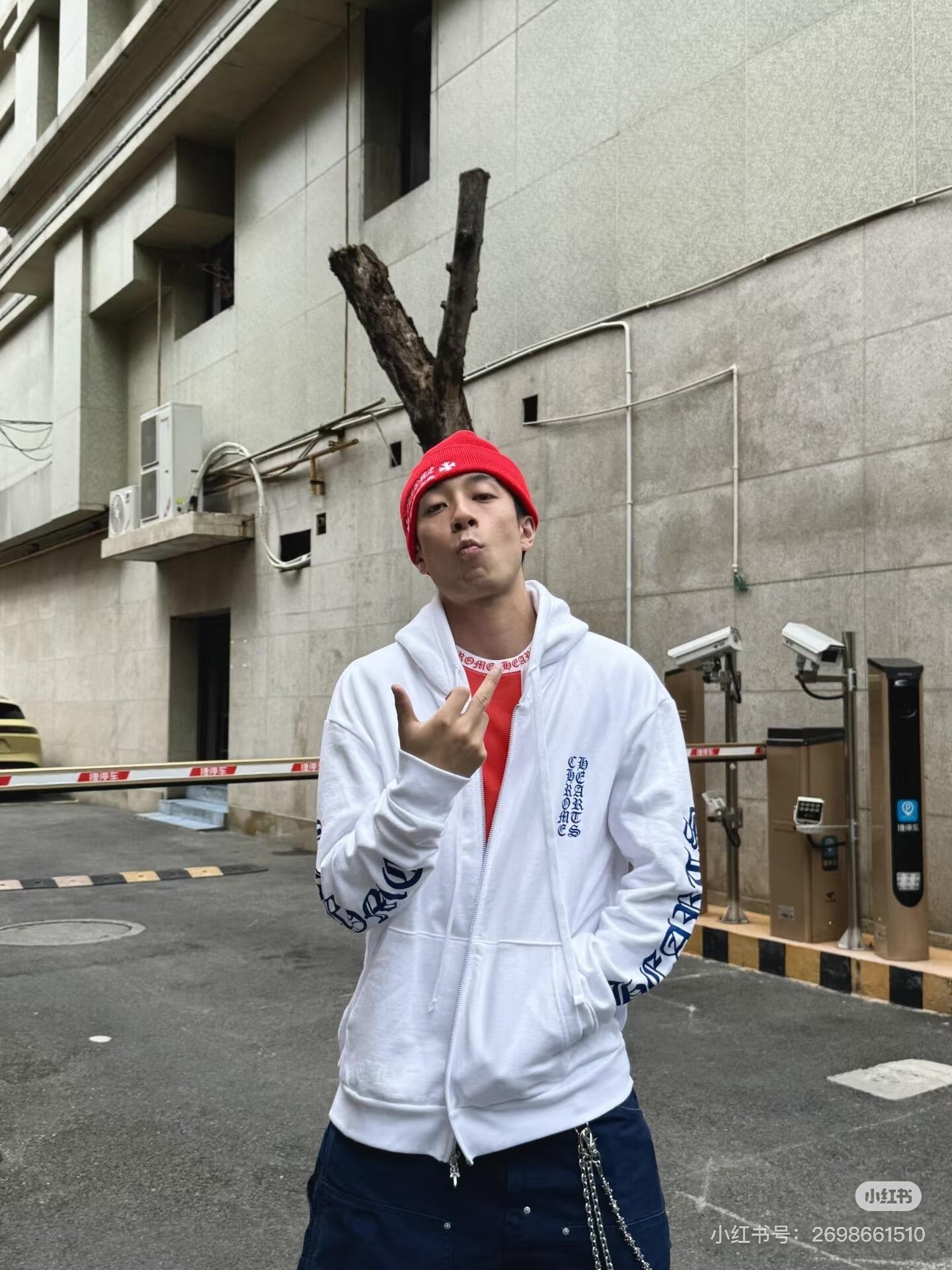 CHROME HEARTS 1998限定梵文印花連帽外套