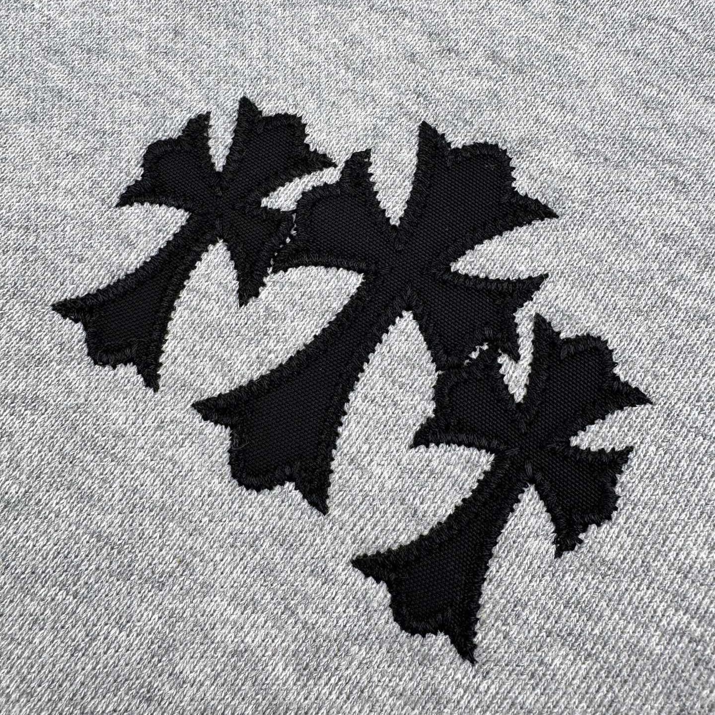 CHROME HEARTS 十字架梵文刺繡連帽衛衣