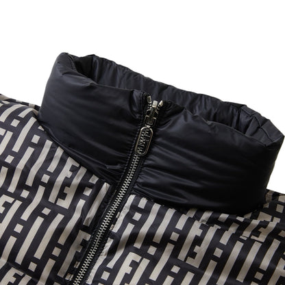 FENDI 老花滿印FF雙面穿羽絨服