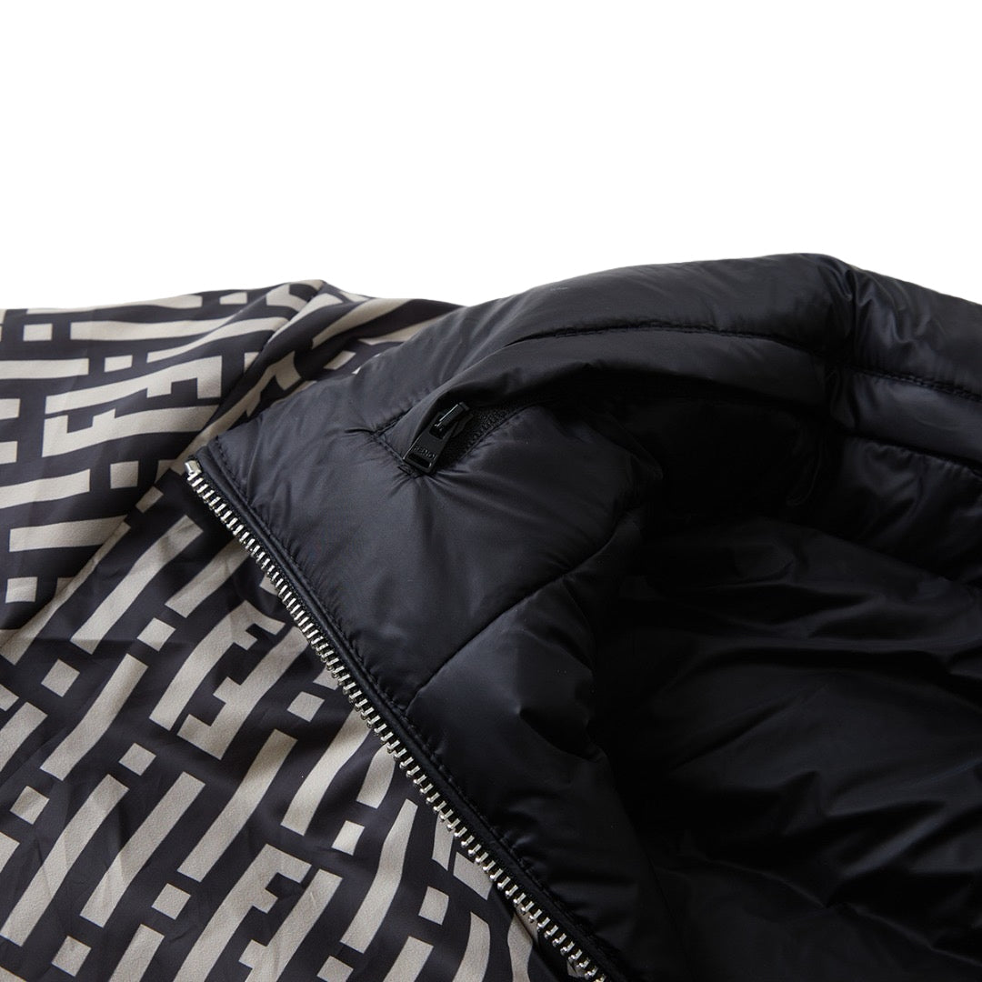 FENDI 老花滿印FF雙面穿羽絨服