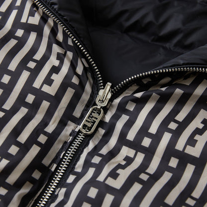 FENDI 老花滿印FF雙面穿羽絨服