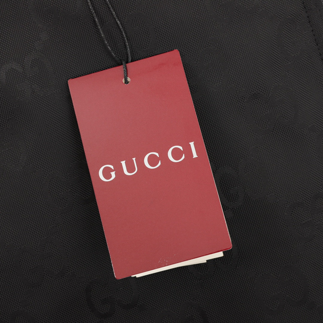 GUCCI 紅綠織帶風衣連帽外套