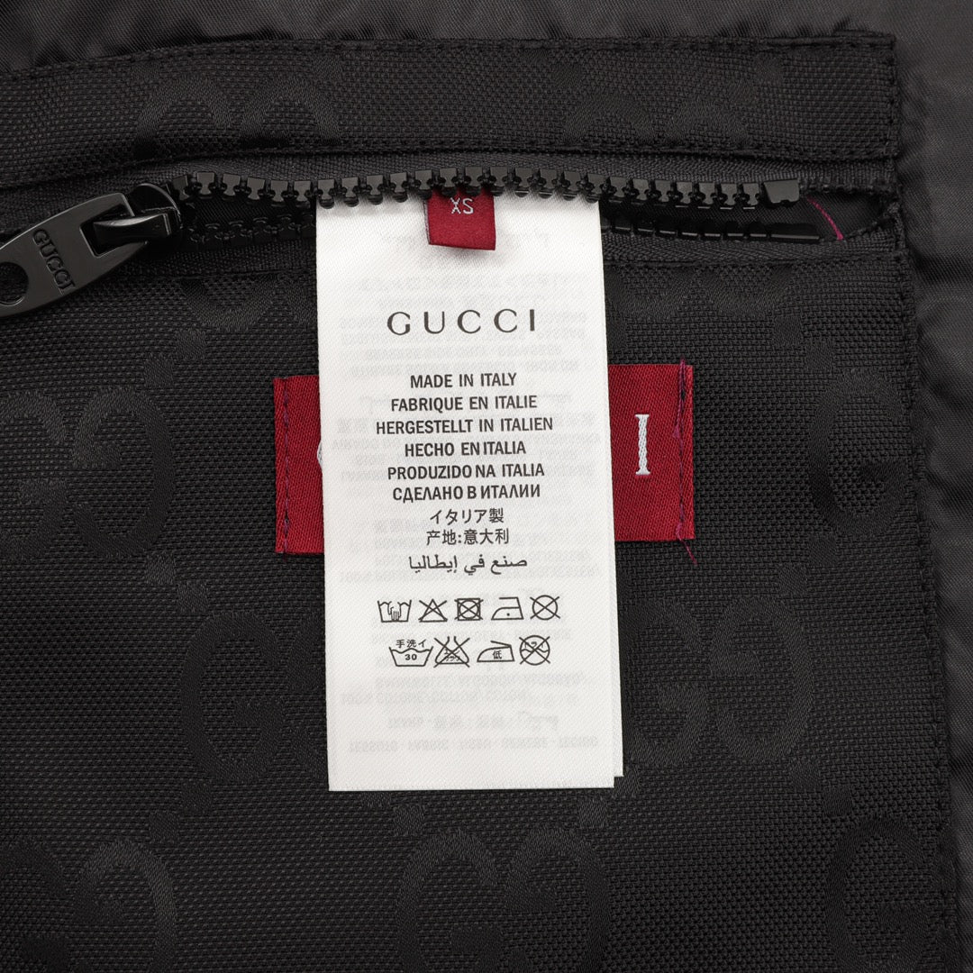 GUCCI 紅綠織帶風衣連帽外套