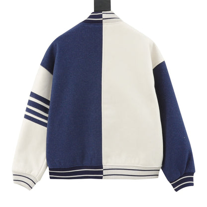Thom Browne 拼接四槓棒球服夾克外套