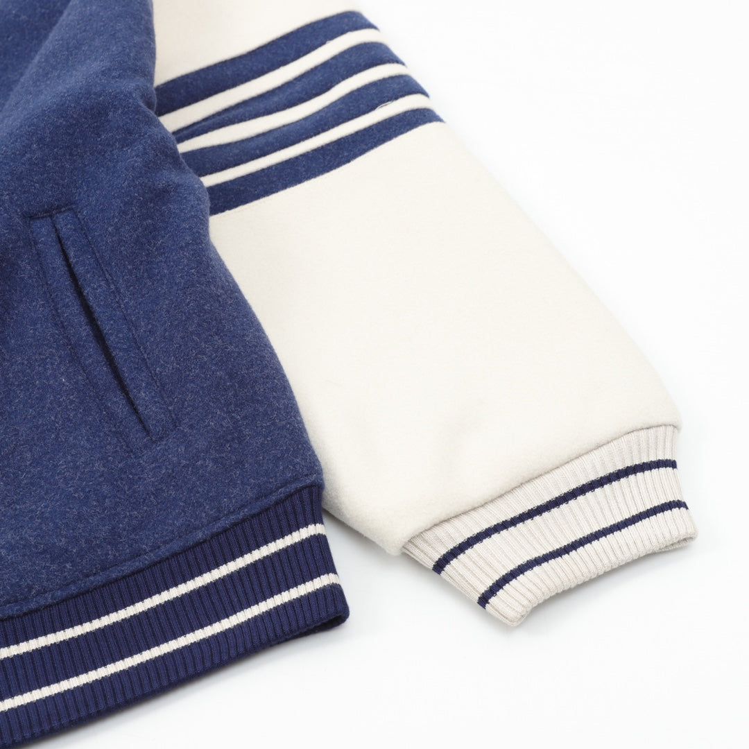 Thom Browne 拼接四槓棒球服夾克外套