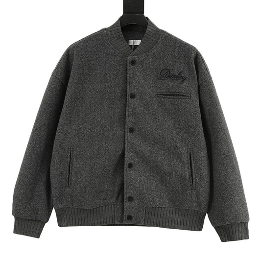 DIOR 刺繡拼接棒球服夾克外套