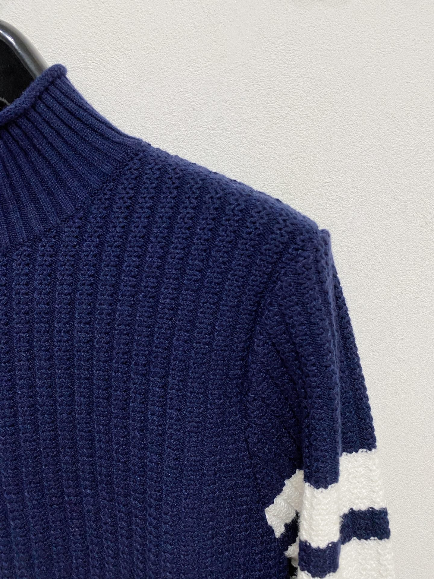 TB 經典款四槓毛衣 (藍)