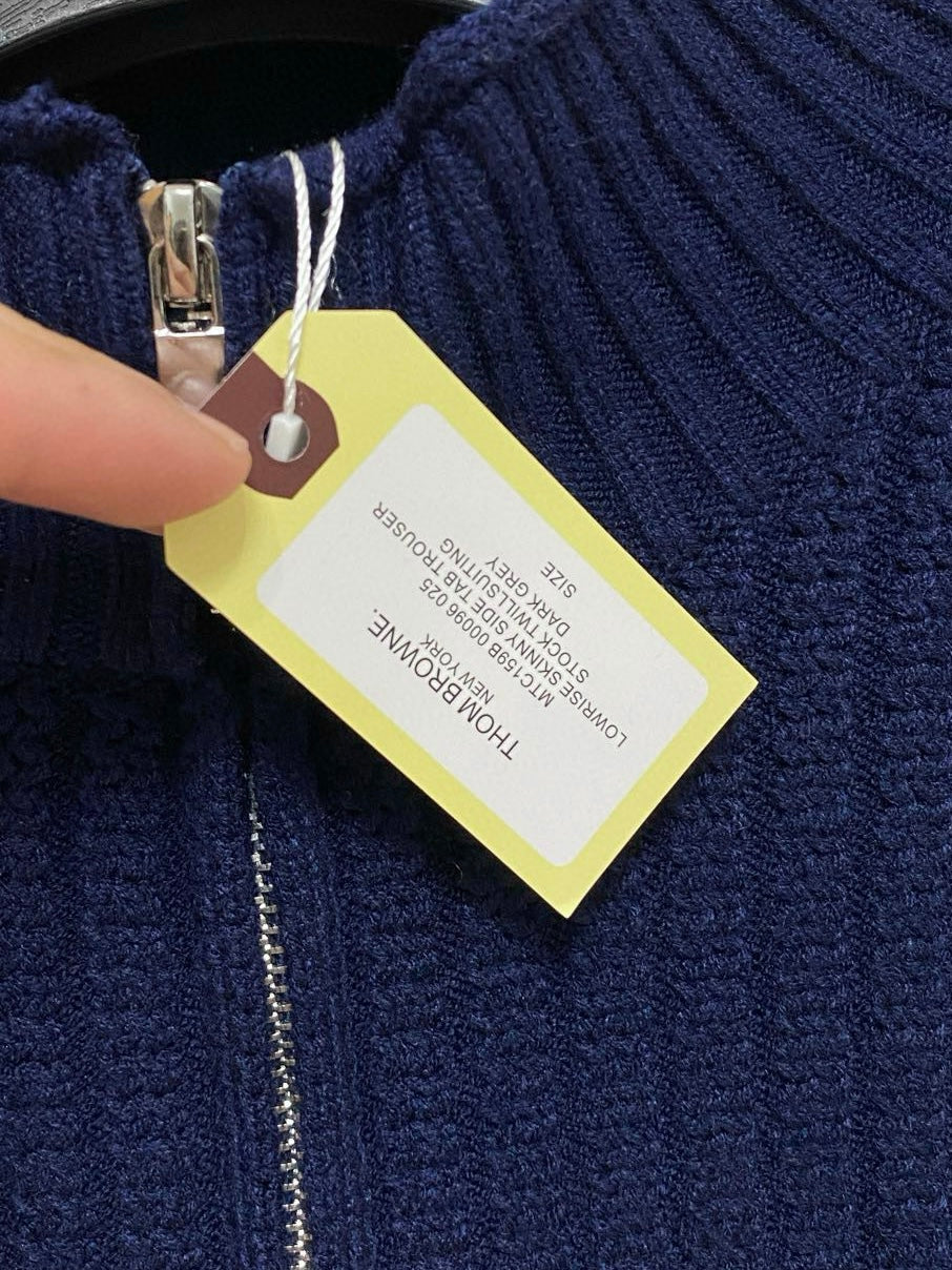 TB 經典款四槓毛衣 (藍)