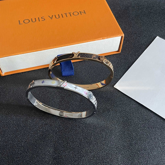 LV 白底彩色老花手環