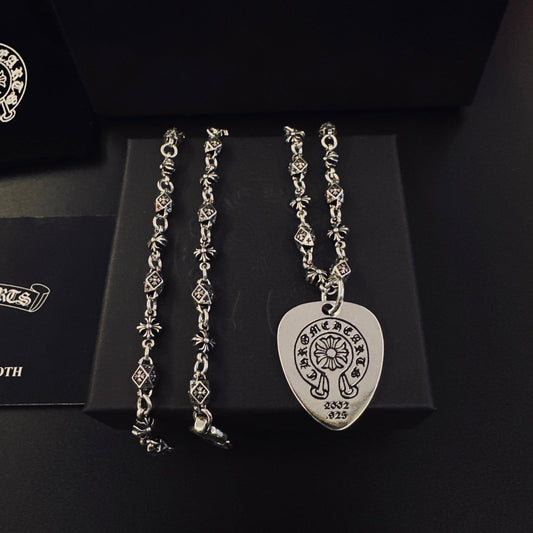 CHROME HEARTS 馬蹄鐵LOGO鐵牌項鍊