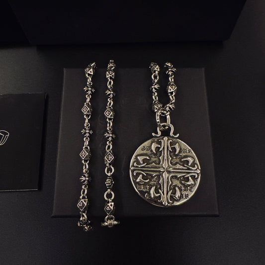 CHROME HEARTS 十字環盤項鍊