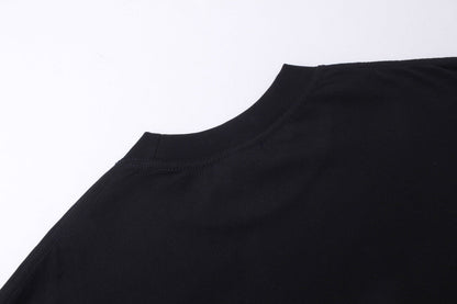 BALENCIAGA X Adidas前面經典LOGO組合刺繡長袖T (黑)