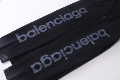 BALENCIAGA 3M字母塗鴉長袖T (黑)