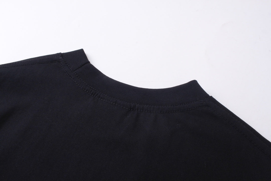 BALENCIAGA 3M字母塗鴉長袖T (黑)