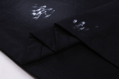 BALENCIAGA 3M字母塗鴉長袖T (黑)